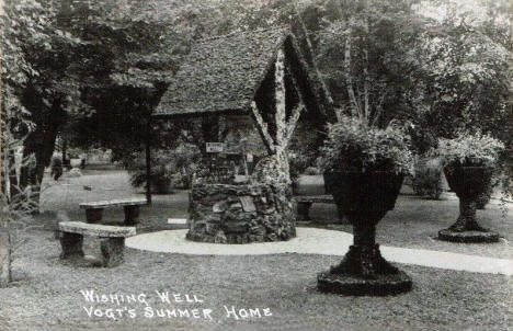 Wishing Well, Vogt's Summer Home, Aitkin Minnesota, 1940