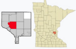 Location of Andover Minnesota