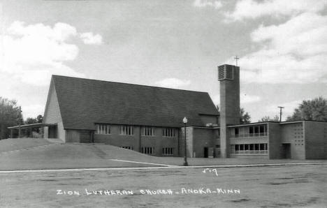 Zion Lutheran Church, Anoka Minnesota, 1950's