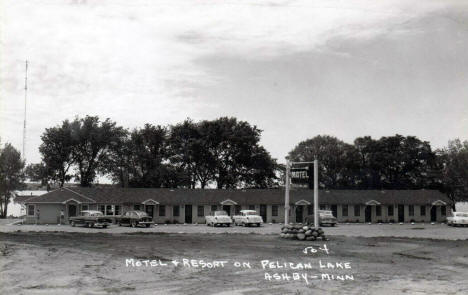Motel and Resort on Pelican Lake, Ashby Minnesota, 1950's