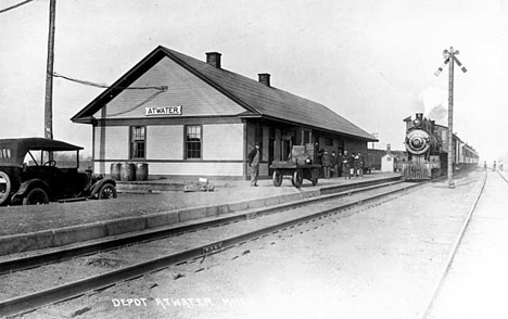 Depot, Atwater Minnesota, 1915