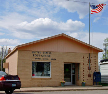 US Post Office, Avoca Minnesota