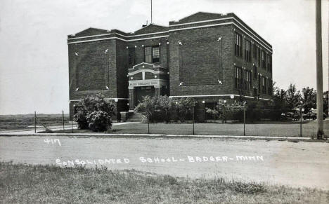 Consolidated School, Badger Minnesota, 1952