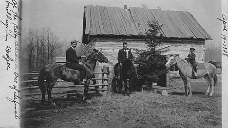 One of the first buildings in Badger, the Riley Home, 1908