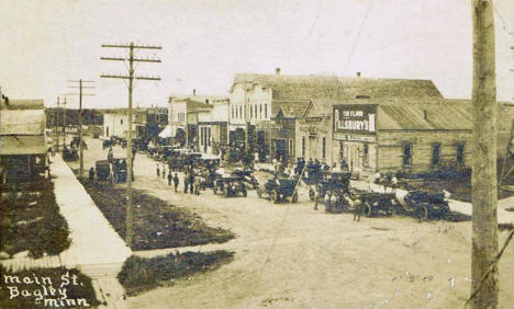 Main Street, Bagley Minnesota, 1912