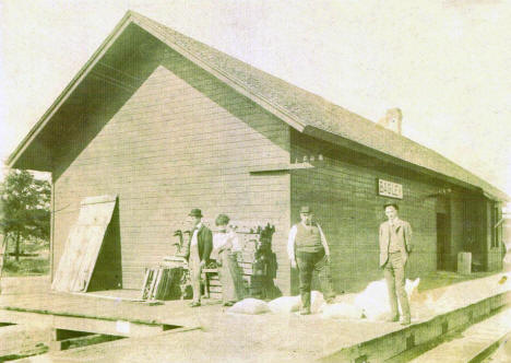 Great Northern Depot, Bagley Minnesota, 1910