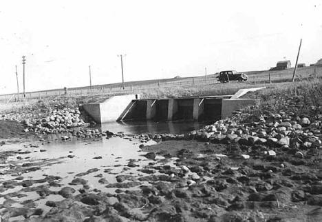 Yankton Lake Dam near Balaton Minnesota, 1939