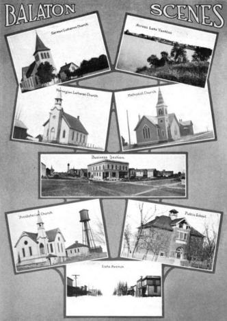 Multiple scenes, Balaton Minnesota, 1912