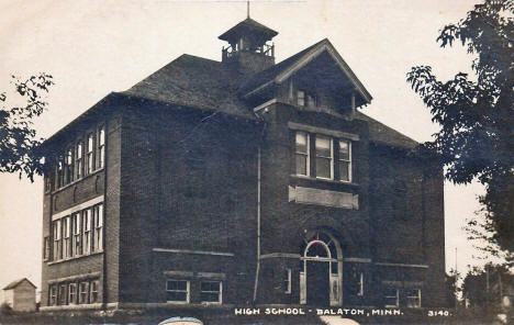 High School, Balaton Minnesota, 1919