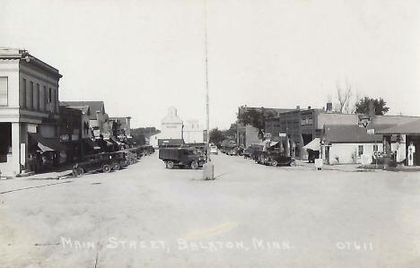 Main Street, Balaton Minnesota, 1920's