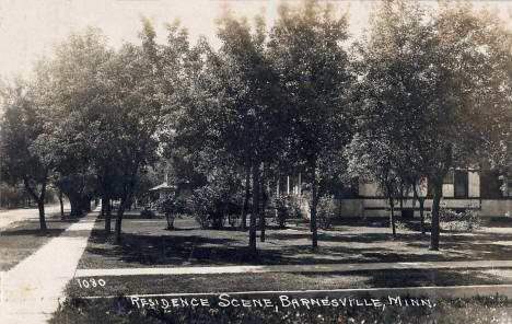 Residence scene, Barnesville Minnesota, 1924
