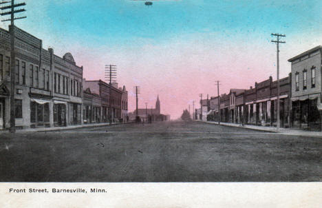 Front Street, Barnesville Minnesota, 1910