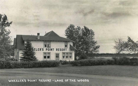 Wheeler's Point Resort on Lake of the Woods, Baudette Minnesota, 1955