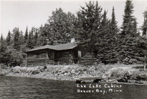 Lax Lake Cabins, Beaver Bay Minnesota, 1940's