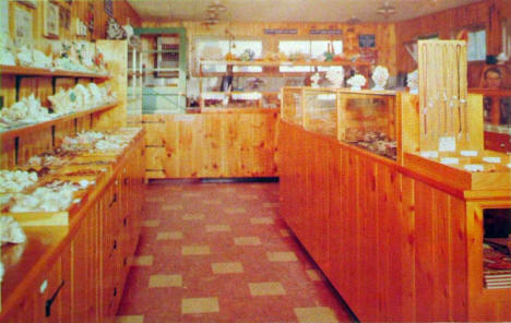 Interior, The Agate Shop, Beaver Bay Minnesota, 1956