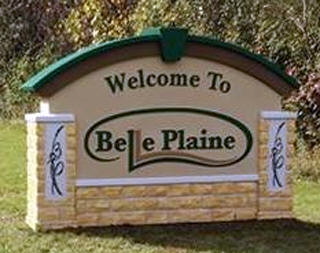 Welcome to Belle Plaine Minnesota sign