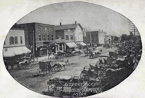 Street scene, Belle Plaine Minnesota, 1910