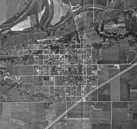 Aerial photo, Belle Plaine Minnesota, 1951