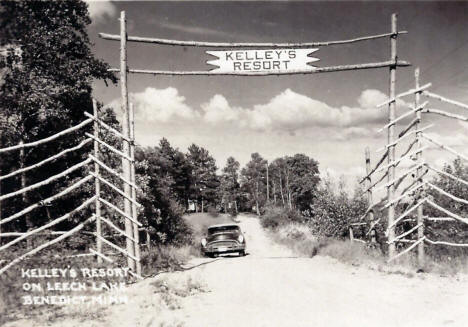 Kelley's Resort on Leech Lake, Benedict Minnesota, 1956