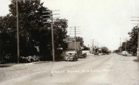 Street scene, Big Lake Minnesota, 1939