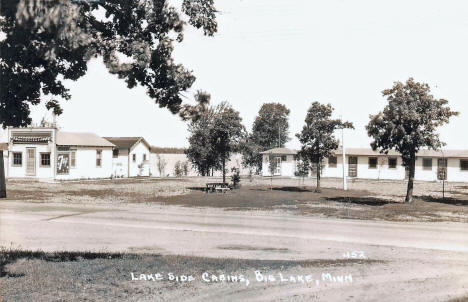 Lake Side Cabins, Big Lake Minnesota, 1940's