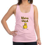 Blaine Chick Racerback Tank Top