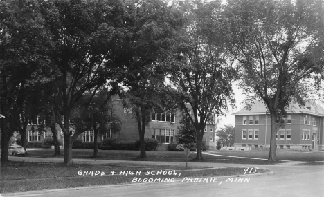 Grade and High School, Blooming Prairie Minnesota, 1940's