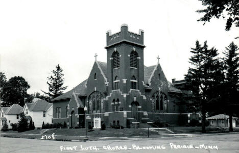 First Lutheran Church, Blooming Prairie Minnesota, 1950's