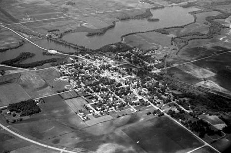 Aerial view, Brownton Minnesota, 1969