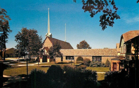 Inner Courtyard, Christ the King Retreat Center, Buffalo Minnesota, 1970's