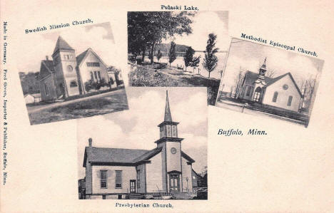 Multiple scenes, Buffalo Minnesota, 1910's