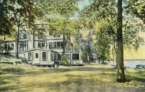 Bannochie Summer Resort, Pulaski Lake, Buffalo Minnesota, 1916