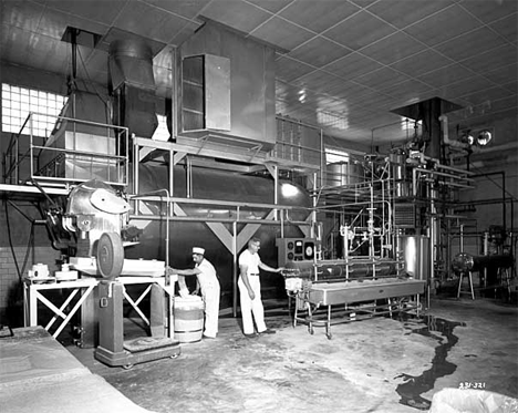 Interior, Buffalo Co-op Creamery, Buffalo Minnesota, 1955