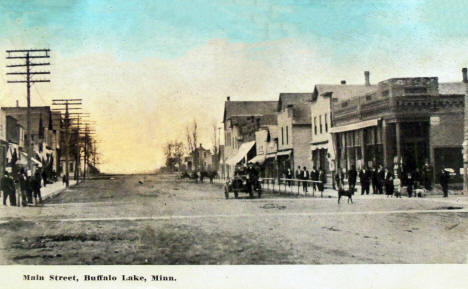 Main Street, Buffalo Lake Minnesota, 1910's