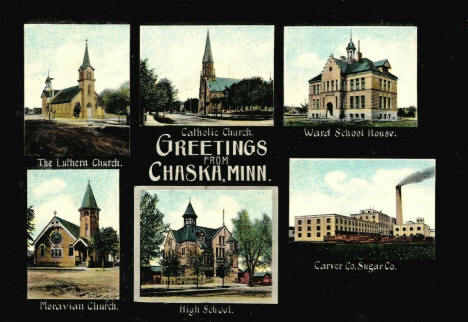 Multiple scenes, Chaska Minnesota, 1910