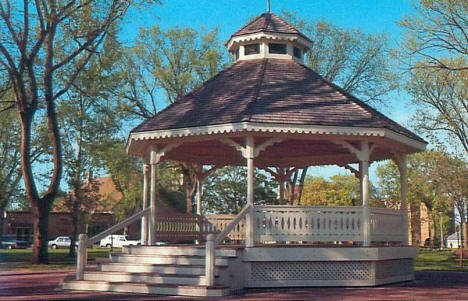 Gazebo in City Park, Chaska Minnesota, 1970's