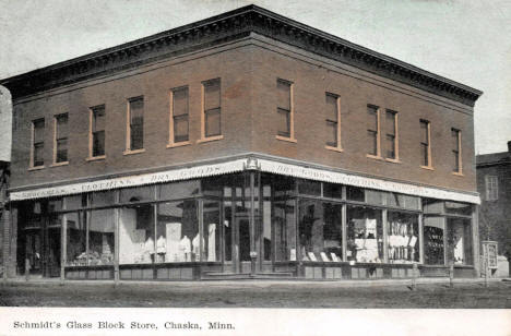 Schmidt's Glass Block Store, Chaska Minnesota, 1910's