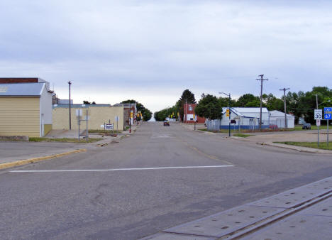 Street scene, Clarksfield Minnesota, 2011