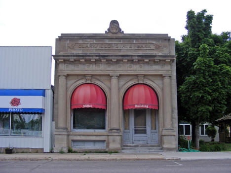 Former Clarksfield State Bank, Clarksfield Minnesota, 2011