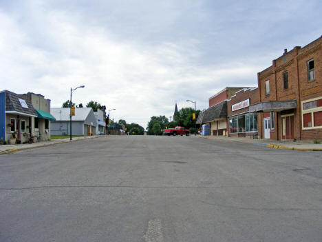 Street scene, Clarksfield Minnesota, 2011