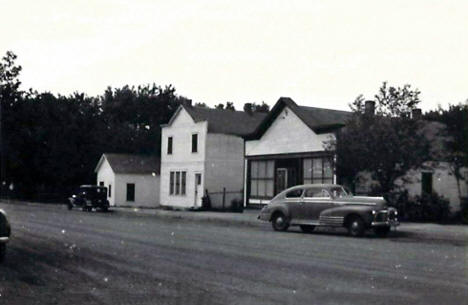 Street scene, Clitherall Minnesota, 1940's