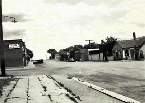 Street scene, Clitherall Minnesota, 1940's