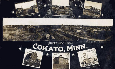 Multiple scenes, Cokato Minnesota, 1908