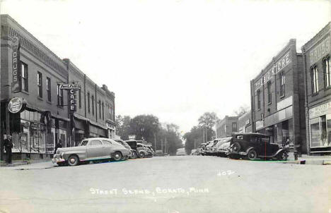 Street scene, Cokato Minnesota, 1940's