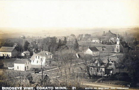 Birdseye view, Cokato Minnesota, 1910