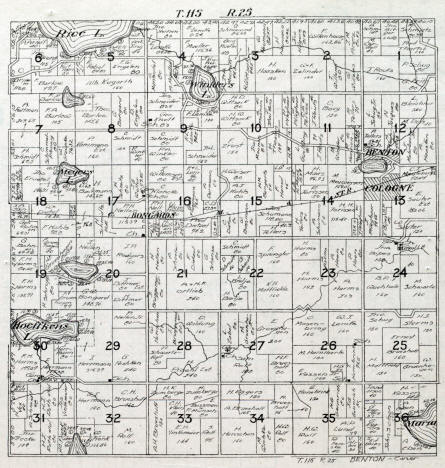 Plat map, Benton Township, Carver County, Minnesota, 1916