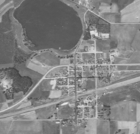 Aerial photo, Cologne Minnesota, 1937