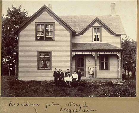 John Nayd residence, Cologne Minnesota, 1890