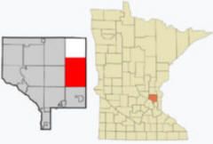 Location of Columbus Minnesota