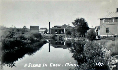 Scene in Cook Minnesota, 1940's